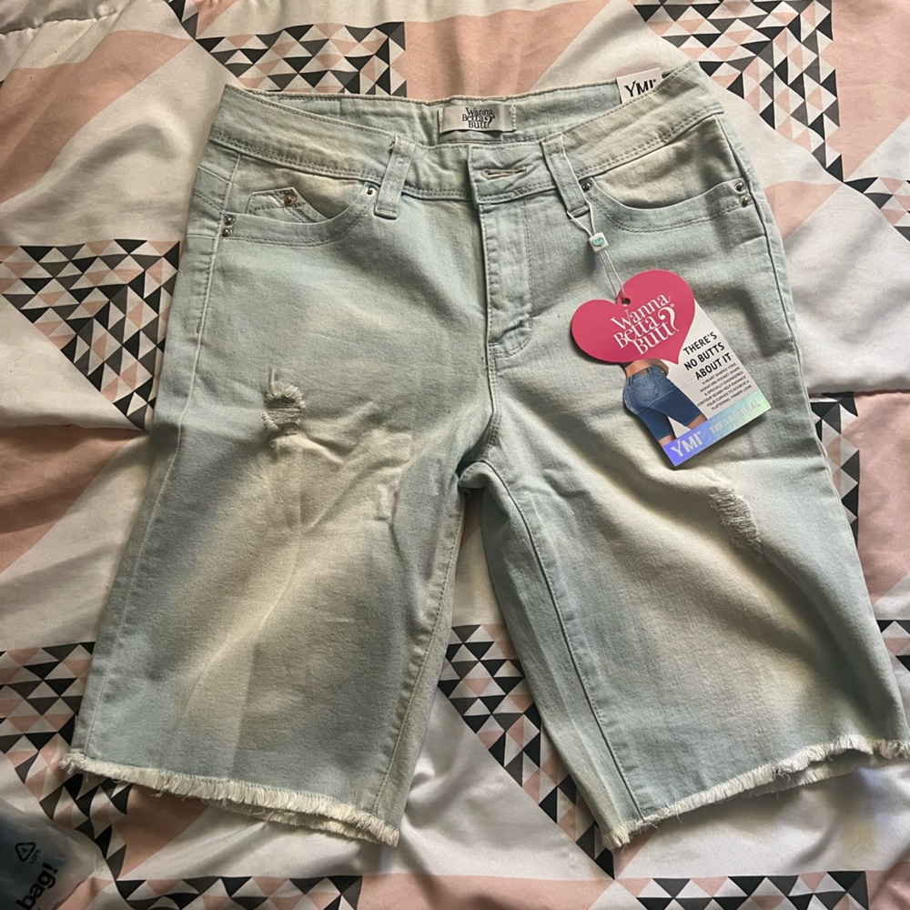 Denim jean shorts